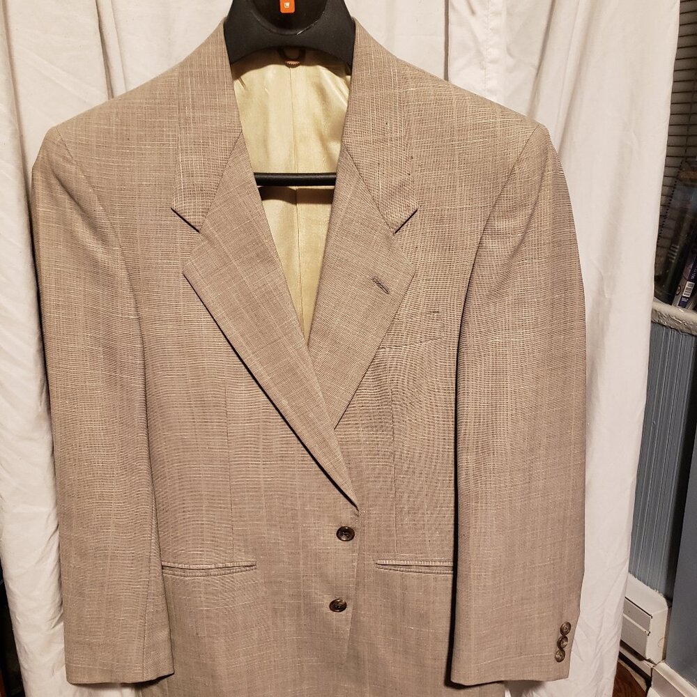 Men's Double Breasted 100 % Wool Dress Suit